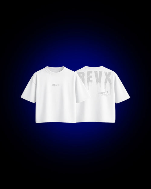 WHITE COTTON BOXY PUMP COVER T-SHIRT 2.3