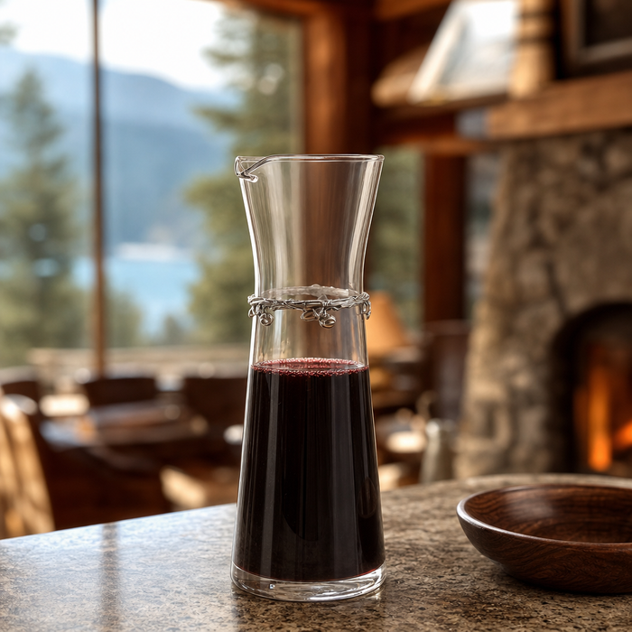 Wine Carafe - Acorn Band - Large 2