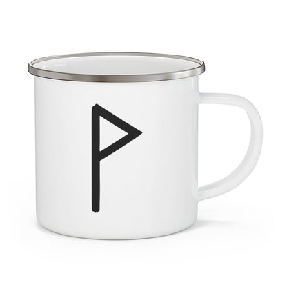 Wunjo (Joy) Viking Rune Enamel Camping Mug Scandinavian Design Studio