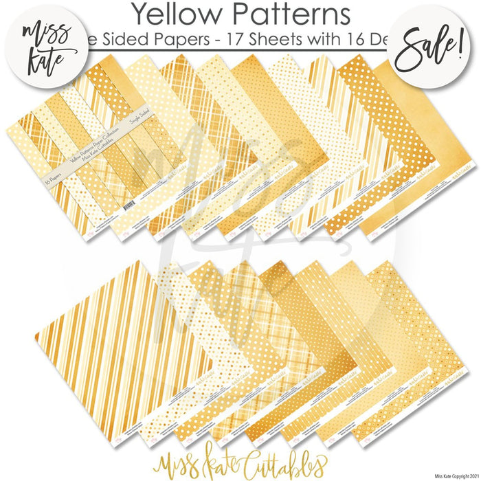 Yellow Patterns - Paper Pack 12X12 (Ss)