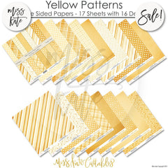 Yellow Patterns - Paper Pack 12X12 (Ss)