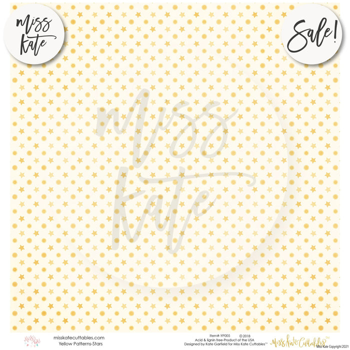 Yellow Patterns - Paper Pack 12X12 (Ss)