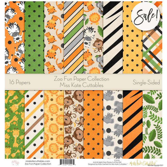 Zoo Fun - Paper Pack 12X12 (Ss)