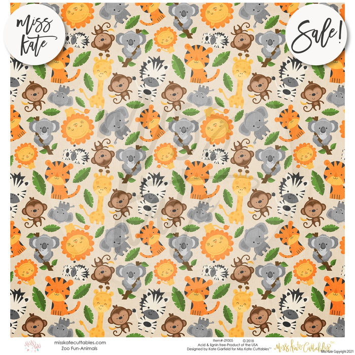 Zoo Fun - Paper Pack 12X12 (Ss)